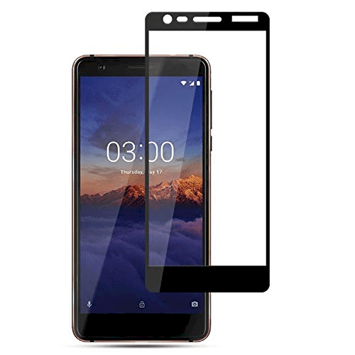 Fusion Full Glue 5D Tempered Glass Защитное стекло для экрана Nokia 3.1 Черное