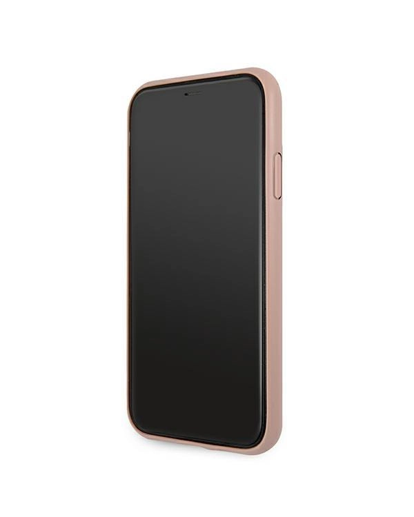 GUHCN614GMGPI  Guess iPhone 11 6.1| Xr Big Metal Logo розовый