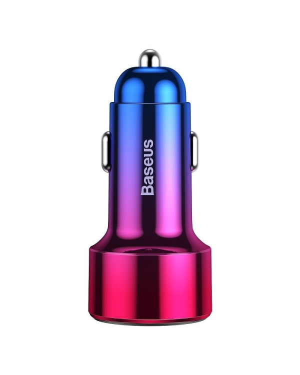 Автомобильное зарядное устройство Baseus Magic, 2 порта USB | QC 3.0 | 45 Вт красный + синий
