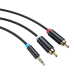 3.5mm Male to 2x Male RCA Cable 3m Vention BCLBI Black
