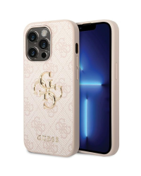 Guess GUHCP15L4GMGPI Apple iPhone 15 Pro 6.1pink hardcase 4G Big Metal Logo