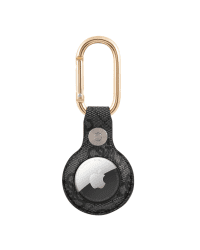 GUATP4GMSRK Guess PU 4G Script Dog Clip AirTag Case Black