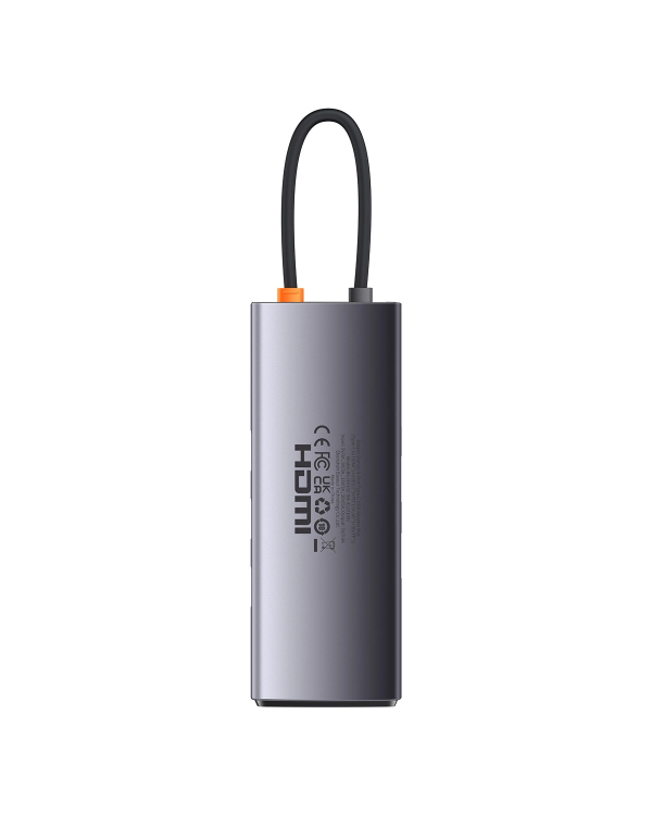 8 в 1 Baseus StarJoy USB-C to USB-C PD | 3x USB-A | HDMI | RJ-45 | SD TF - серый