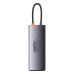 8 в 1 Baseus StarJoy USB-C to USB-C PD | 3x USB-A | HDMI | RJ-45 | SD TF - серый