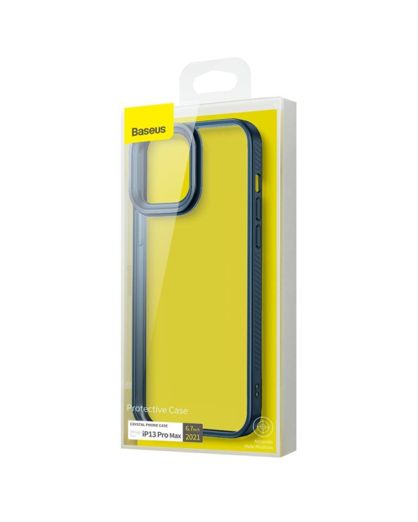 Baseus Crystal Transparent Case for iPhone 13 Pro Max (blue)