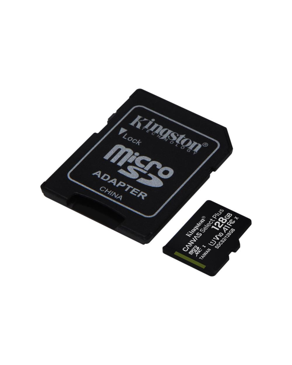 Kingston memory card 128GB microSDXC Canvas Select Plus cl. 10 UHS-I 100 MB|s + adapter