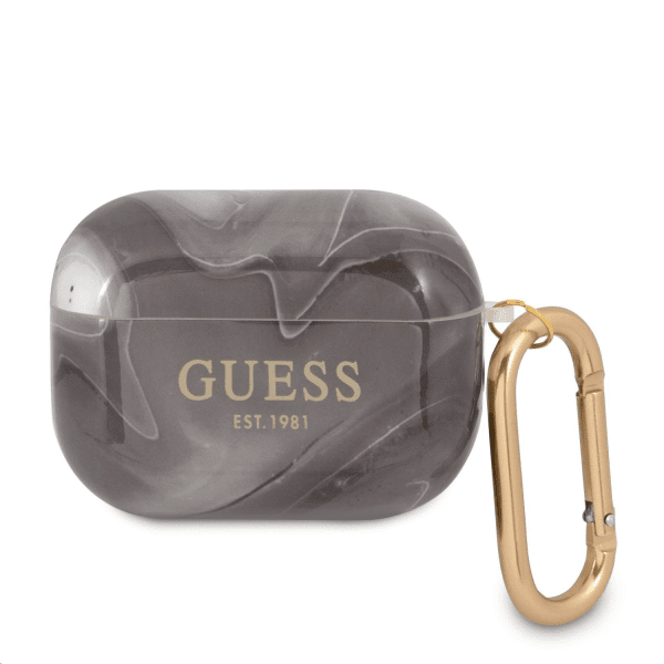 Обложка книги «GUAPUNMK Guess TPU Shiny Marble Case for Airpods Pro Black»