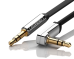 Обложка книги «Ugreen AUX 3,5 mm mini jack flat angle cable 0,5 m black (AV119 10596)»