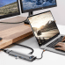 Дополнительное изображение книги «Концентратор 11in1 Baseus Metal Gleam Series, USB-C - 3x USB 3.0 + 2x HDMI + USB-C PD + Ethernet RJ45 + microSD|SD + VGA + AUX»