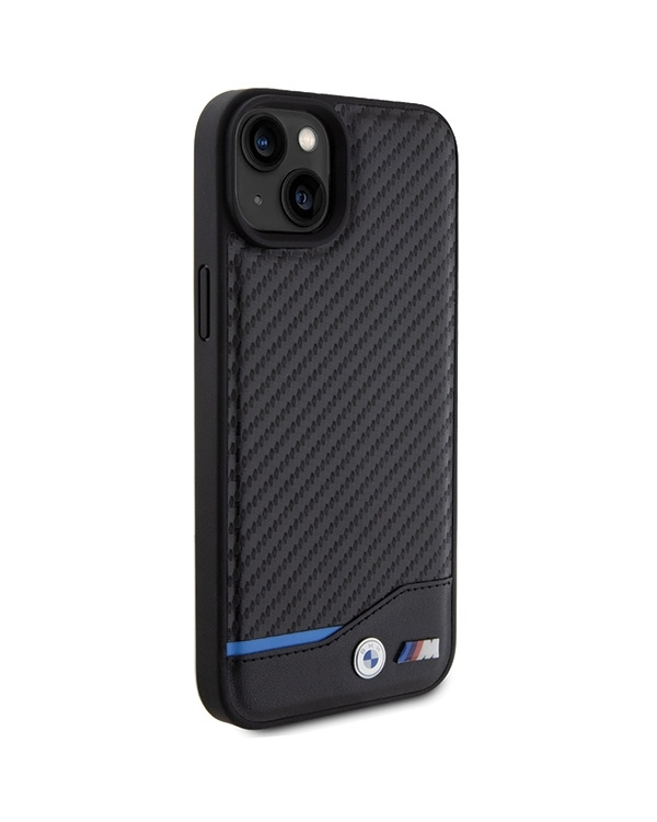 BMW BMHCP15M22NBCK iPhone 15 Plus | 14 Plus 6.7" czarny|black Leather Carbon