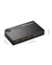 Ugreen switch splitter splitter switch HDMI - 3x HDMI 3D 4K 7.5 Gbps 36 bit per channel black (40234)