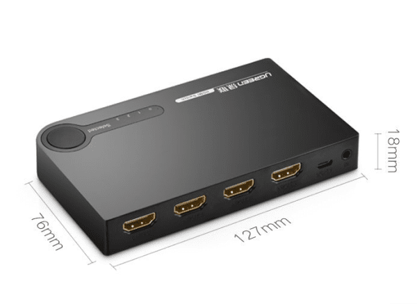 Ugreen switch splitter splitter switch HDMI - 3x HDMI 3D 4K 7.5 Gbps 36 bit per channel black (40234)