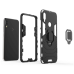 Задний чехол Xiaomi Redmi Note 13 Pro 4g черный с кольцом Fusion Armor