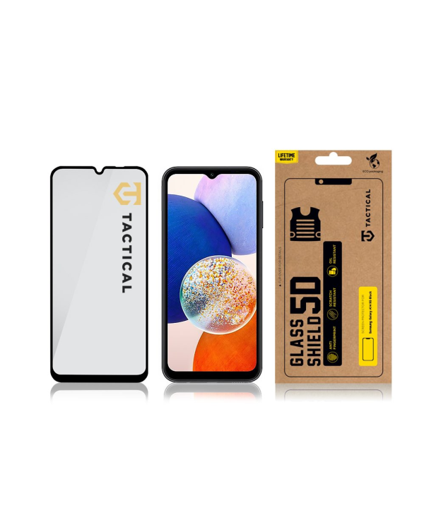 Tactical Glass Shield 5D for Samsung Galaxy A14 5G Black