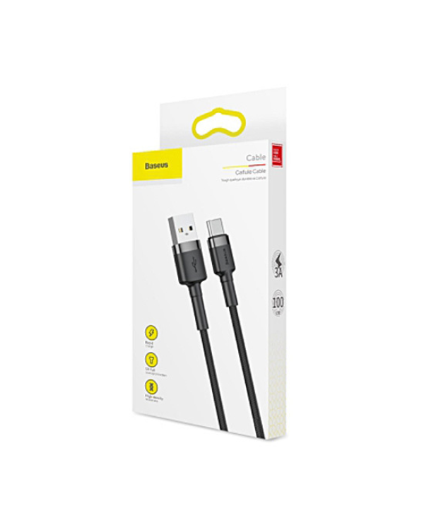 Дополнительное изображение книги «Baseus Cafule провод USB-C 2A 2m черный - серый»