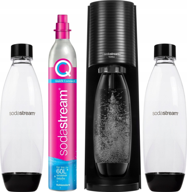 Обложка книги «SodaStream Soda Maker Terra Valuepack QC black вкл. 2 бутылки (1012812310)»