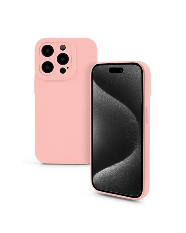 Fusion Softy прочный силиконовый чехол для Apple iPhone 15 Pro Max розовый