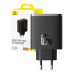 Настенное зарядное устройство Baseus OS-Cube Pro 2xUSB-C + USB, 65 Вт (черный)