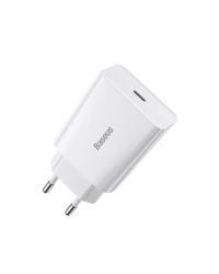 Baseus Speed Mini Quick Charger, USB-C, PD, 3A, 20W (white)