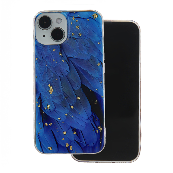 Силиконовый чехол Fusion Gold Glam Blue для Samsung S921B Galaxy S24