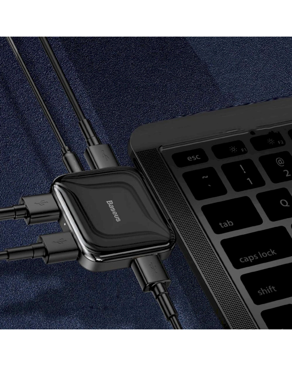 Baseus CAHUB-CW01 Хаб - Разделитель 4 x USB 2.0 черный