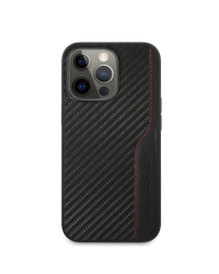 AMG PU Carbon Effect Hard Case for iPhone 13 Pro Max Black