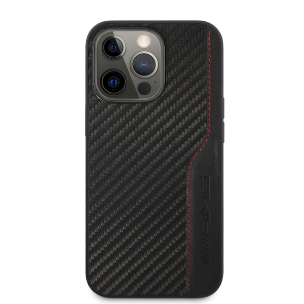 Обложка книги «AMG PU Carbon Effect Hard Case for iPhone 13 Pro Max Black»