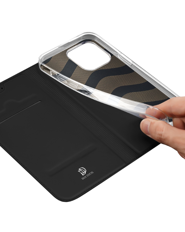 Dux Ducis Skin Pro Wallet Case for iPhone 15 Pro Max - Black