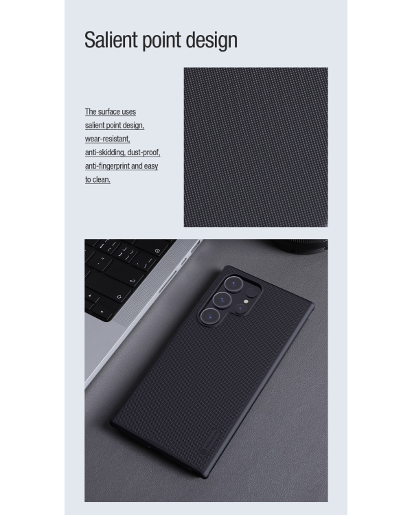 Магнитная задняя крышка Nillkin Super Frosted PRO для Samsung Galaxy S24 Ultra | темно-зеленый