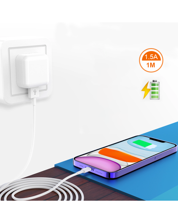 Кабель EGA D1 Lightning для iPhone | iPad 1 м белый