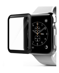 Fusion Full Glue 5D Tempered Glass Защитное стекло для экрана Apple Watch 4 / 5 / 6 / SE 40 mm Черное