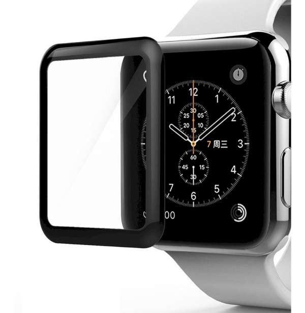 Fusion Full Glue 5D Tempered Glass Защитное стекло для экрана Apple Watch 4 / 5 / 6 / SE 40 mm Черное