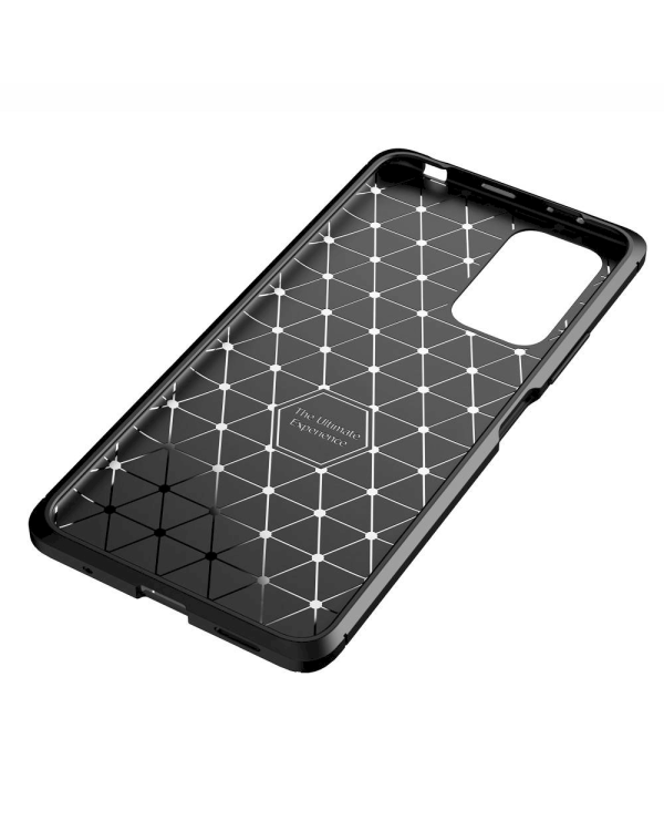Fusion carbon fiber силиконовый чехол для Xiaomi Redmi Note 10 Pro черный