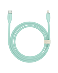 Baseus cable, USB Type C - Lightning 20W cable, length 2 m Jelly Liquid Silica Gel - green