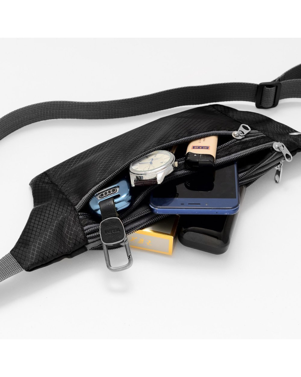 Ultimate Running Belt with headphone outlet  black