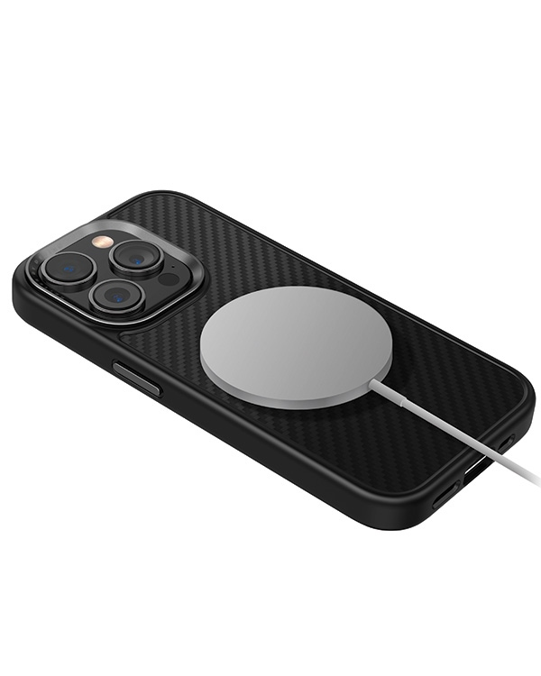 Дополнительное изображение книги «UNIQ etui Keva iPhone 15 Pro Max 6.7" Magclick Charging czarny|carbon black»