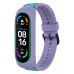 Fusion Dual Color ремешок для часов Xiaomi Mi Band 3 / 4 / 5 / 6 зеленый - фиолетовый