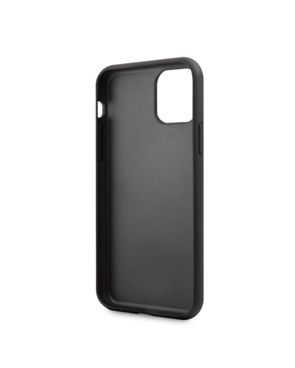 Karl Lagerfeld Saffiano Monogram Card Slot Case for iPhone 11 Black