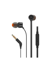 Наушники-вкладыши JBL Tune 160, 3,5 мм мини-джек с пультом ДУ - черный