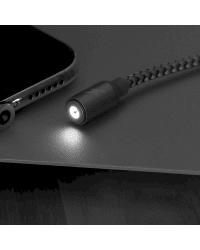 Remax Gravity RC-095i Magnetic USB / Lightning Cable with LED Light 1M 1A black