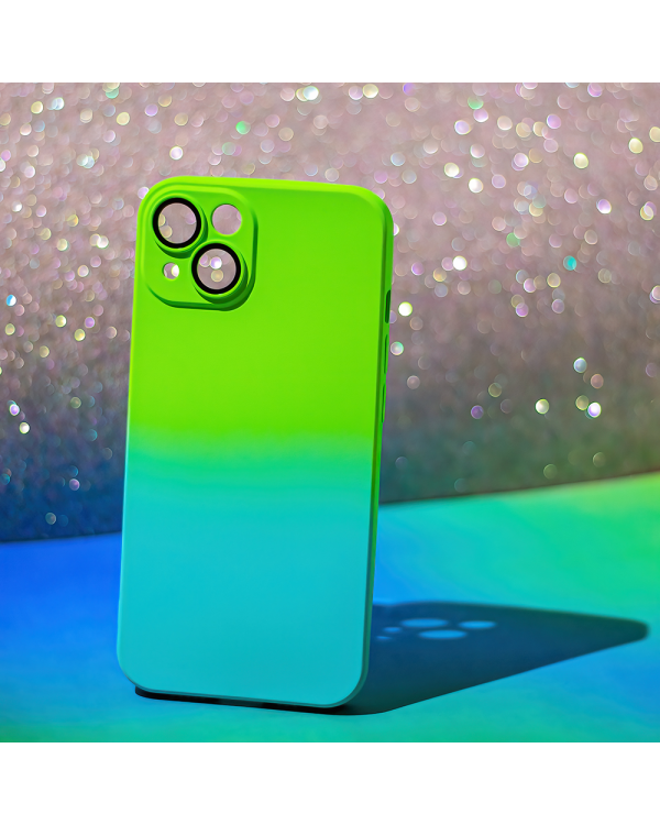 Fusion Neogradient case 3 силиконовый чехол для Apple iPhone 7 | 8 | SE 2020 | 2022 зеленый голубой