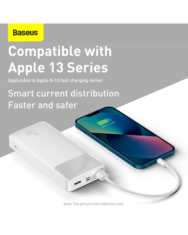 Powerbank Baseus Bipow 20000mAh, 15W (white)