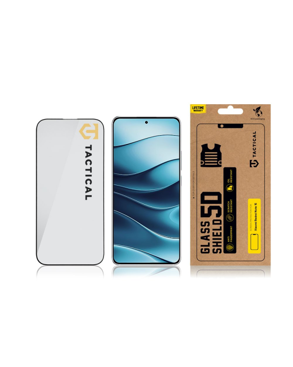 Дополнительное изображение книги «Tactical Glass Shield 5D for Xiaomi Redmi Note 15 Black»