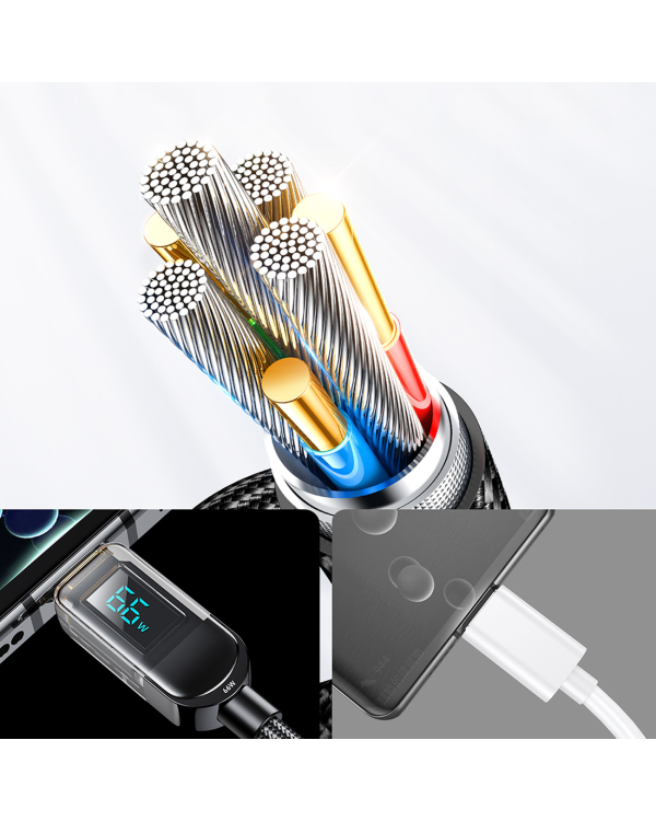 Joyroom USB кабель - USB C 66W для быстрой зарядки и передачи данных 1,2 м черный (S-AC066A4)