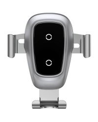 Автомобильный держатель Baseus WXYL-B0S с беспроводной зарядкой + кабель 1,2 м серебристый