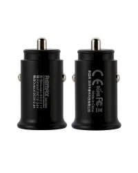 Remax Roki Series Car Charger RCC219 Mini Universal Car Charger 2x USB 2.4A black