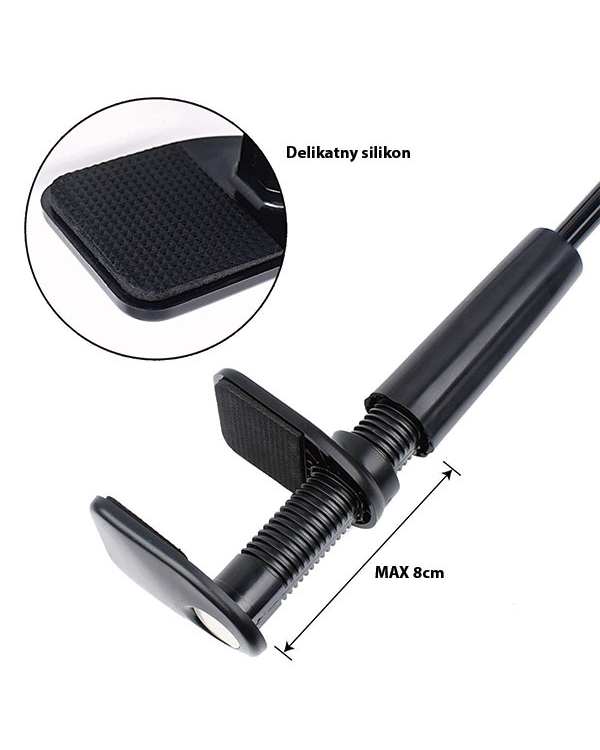 AWEI uchwyt biurkowy X3 4"-10,5" czarny |black długie ramię