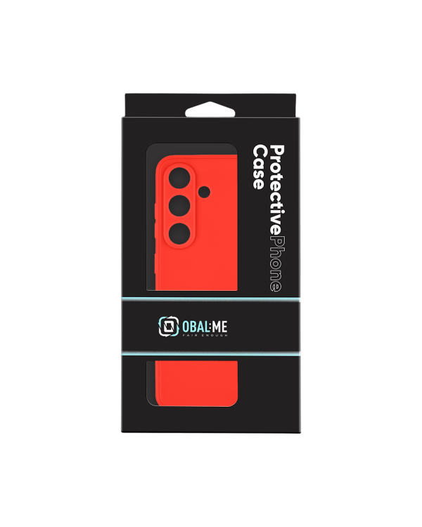 OBAL:ME Matte TPU Cover for Samsung Galaxy S25 Red