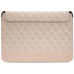 Guess Sleeve GUCS14PS4SGP 14" pink|pink 4G Stripe Metal Logo