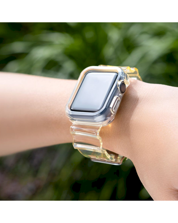 Fusion Light Set силиконовый ремешок для Apple Watch 38mm / 40mm / 41мм желтый